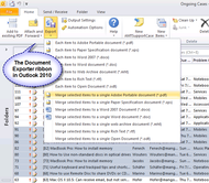 PDF/XPS Document Exporter for Outlook screenshot